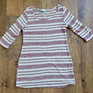 Chris & Carol Cream/Red Knit Sweater